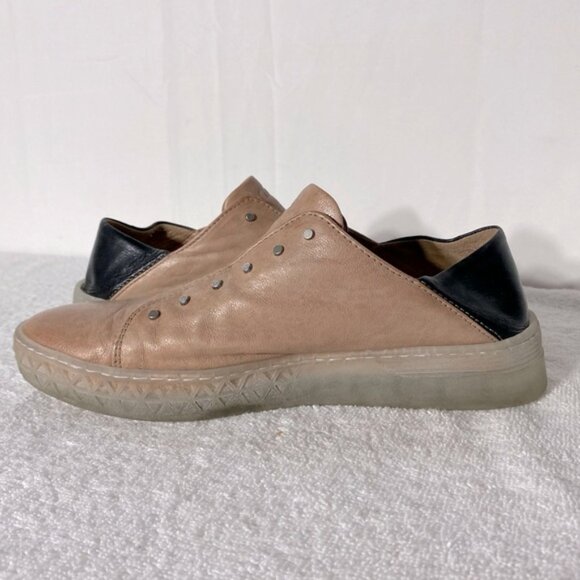 Mjus Made In Italy Pink Leather Slip On Sneakers 36 - Picture 12 of 15